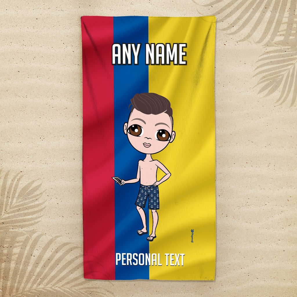 Jnr Boys Colombian Flag Beach Towel