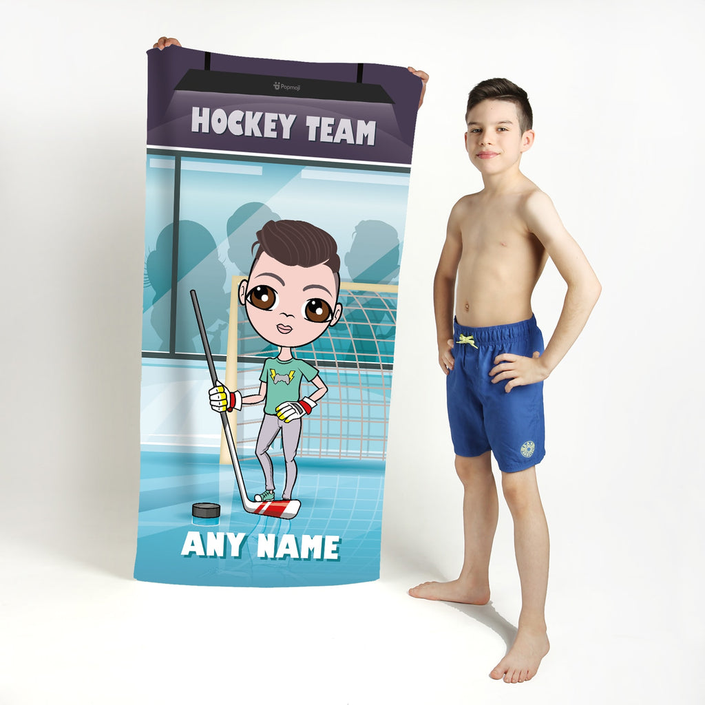 Jnr Boys Ice Hockey Beach Towel