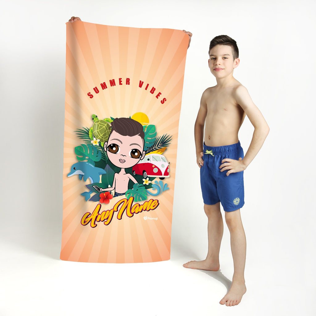 Jnr Boys Summer Vibes Beach Towel