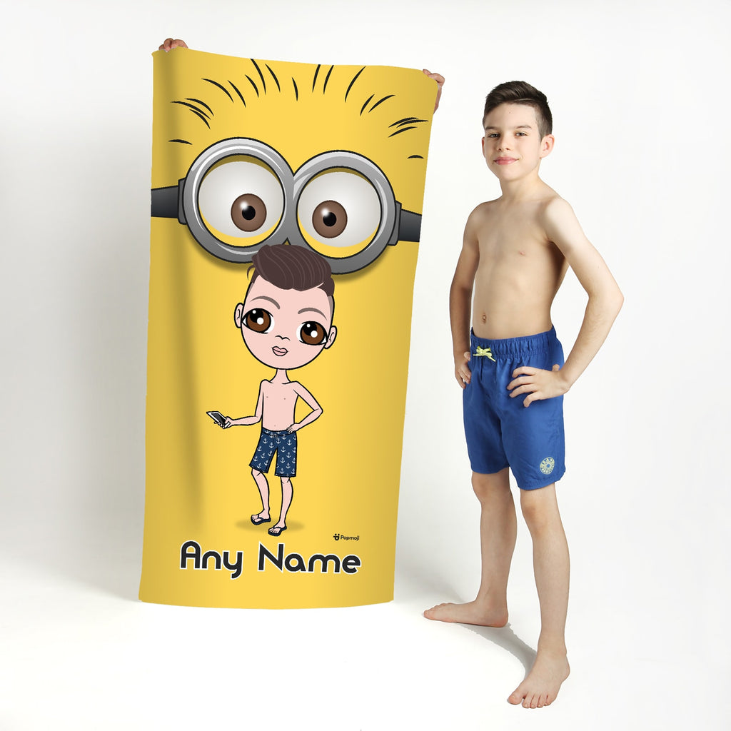 Jnr Boys Google Eyes Beach Towel