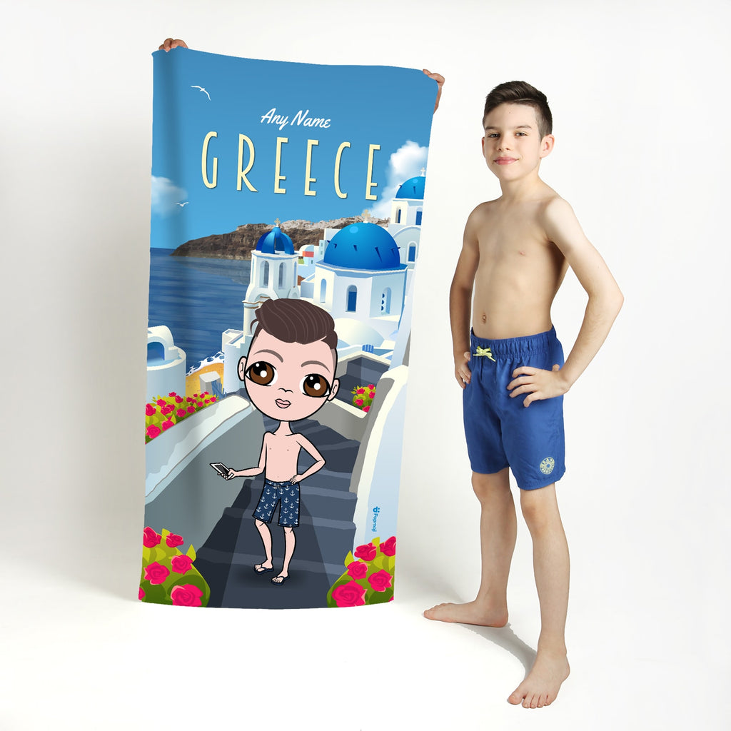 Jnr Boys Greece Beach Towel