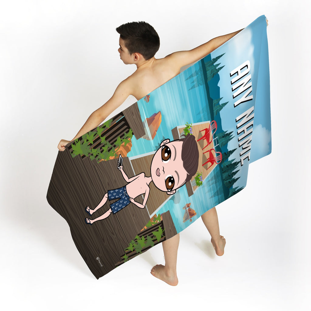 Jnr Boys Lake Beach Towel