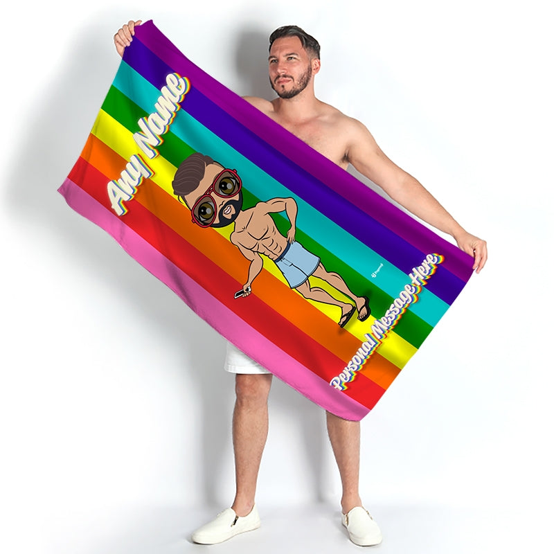 MrCB Pride Flag Beach Towel - Image 5