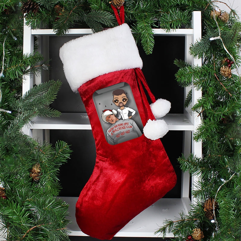 MrCB Personalised Ho Ho Ho Christmas Stocking - Image 1
