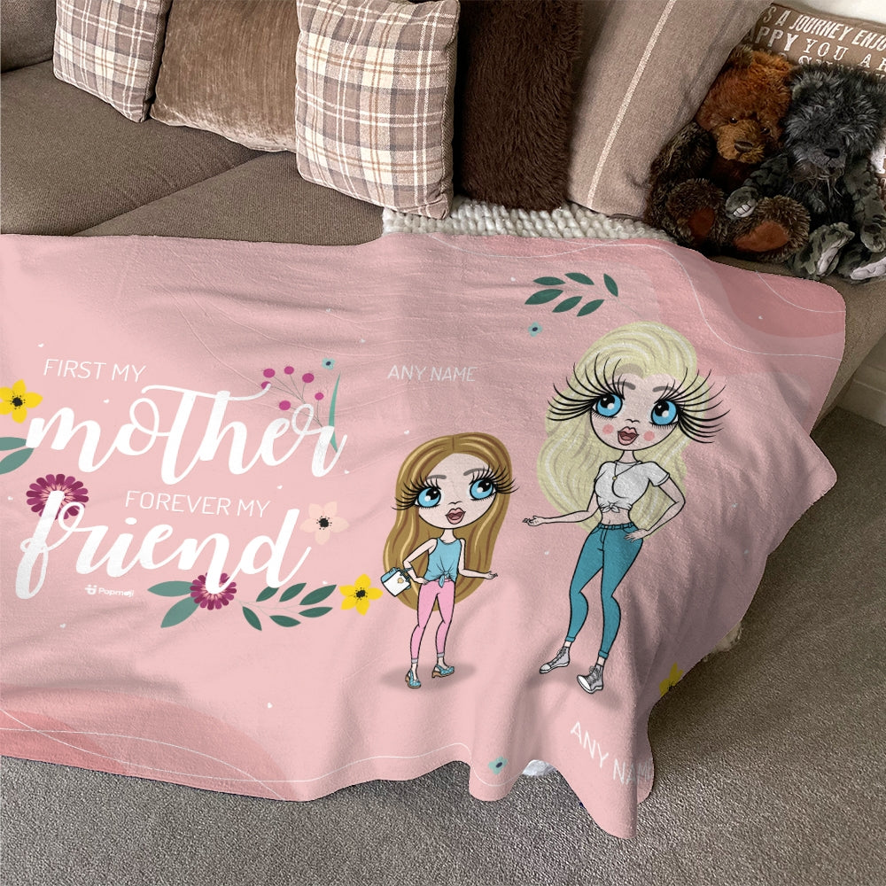 Multi Character Personalised Forever My Friend Adult And Child Fleece Blanket - Image 4