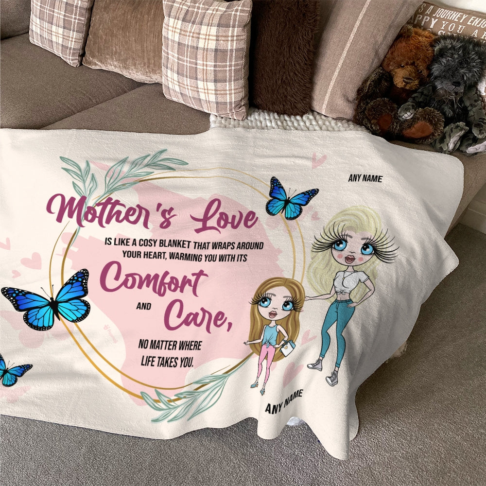 Multi Character Mother's Love Adult and Child Fleece Blanket - Image 7