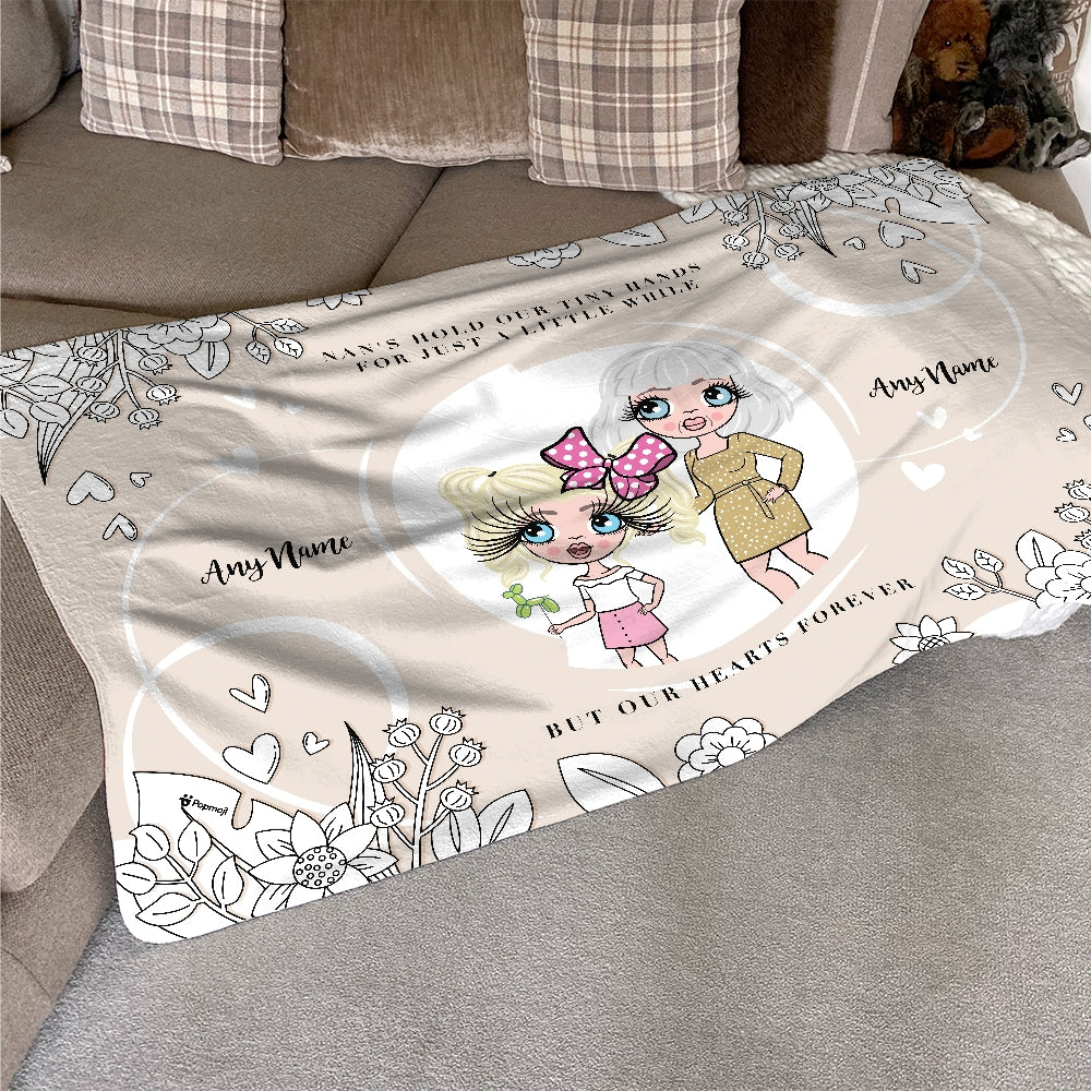Multi Character Nan's Hold Our Heart Woman And Child Fleece Blanket - Image 6