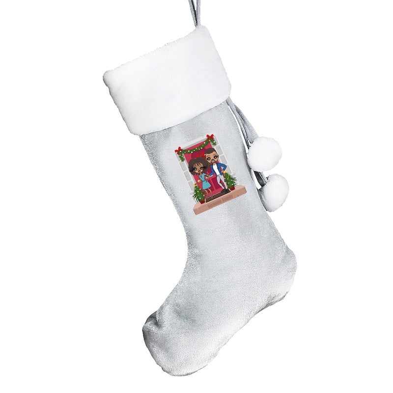 Multi Character Personalised Couples Door Christmas Stocking - Image 7