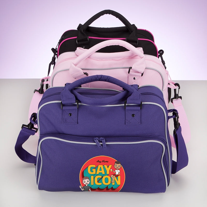 Multi Character Couples Gay Icon Travel Bag - Image 4