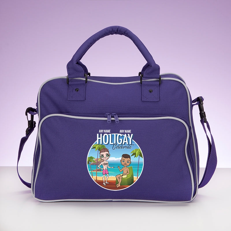 Multi Character Couples Holigay Travel Bag - Image 1