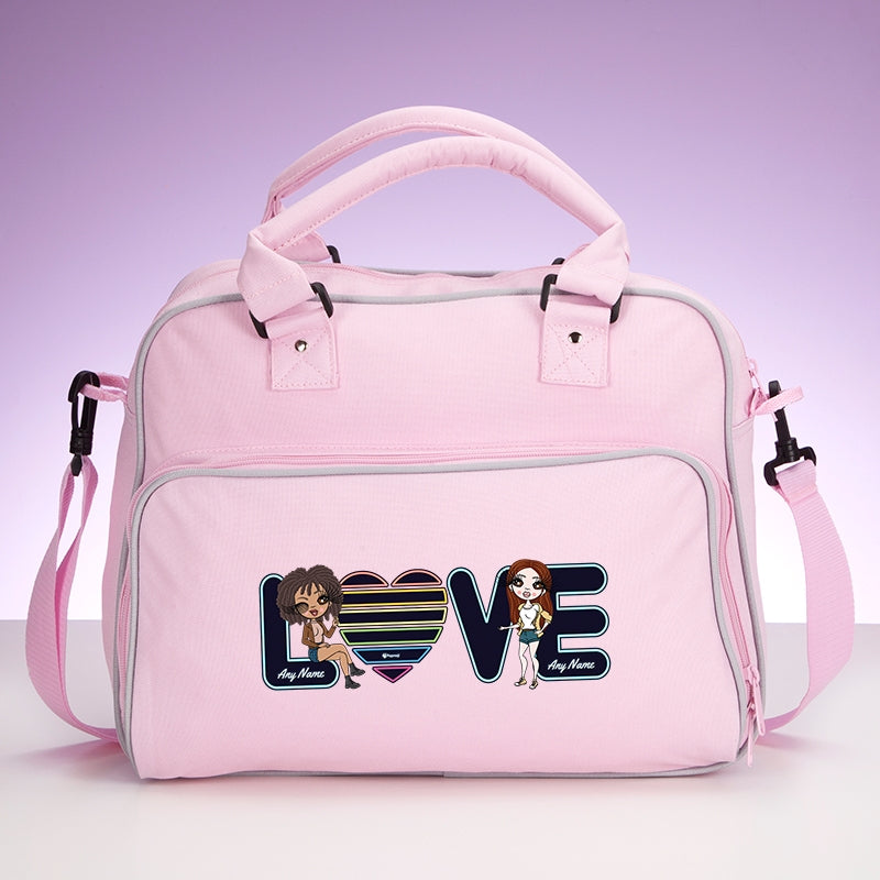 Multi Character Couples Neon Love Travel Bag - Image 6
