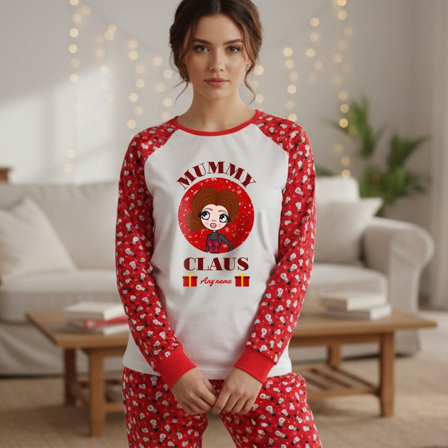 ClaireaBella Personalised Mummy Claus Pyjamas
