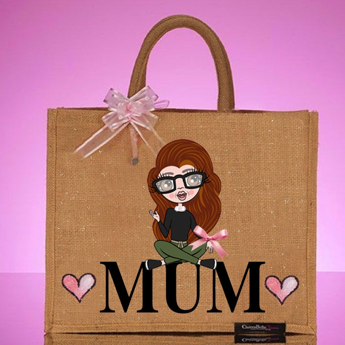 ClaireaBella Mum Relaxed Large Jute Bag - Image 1
