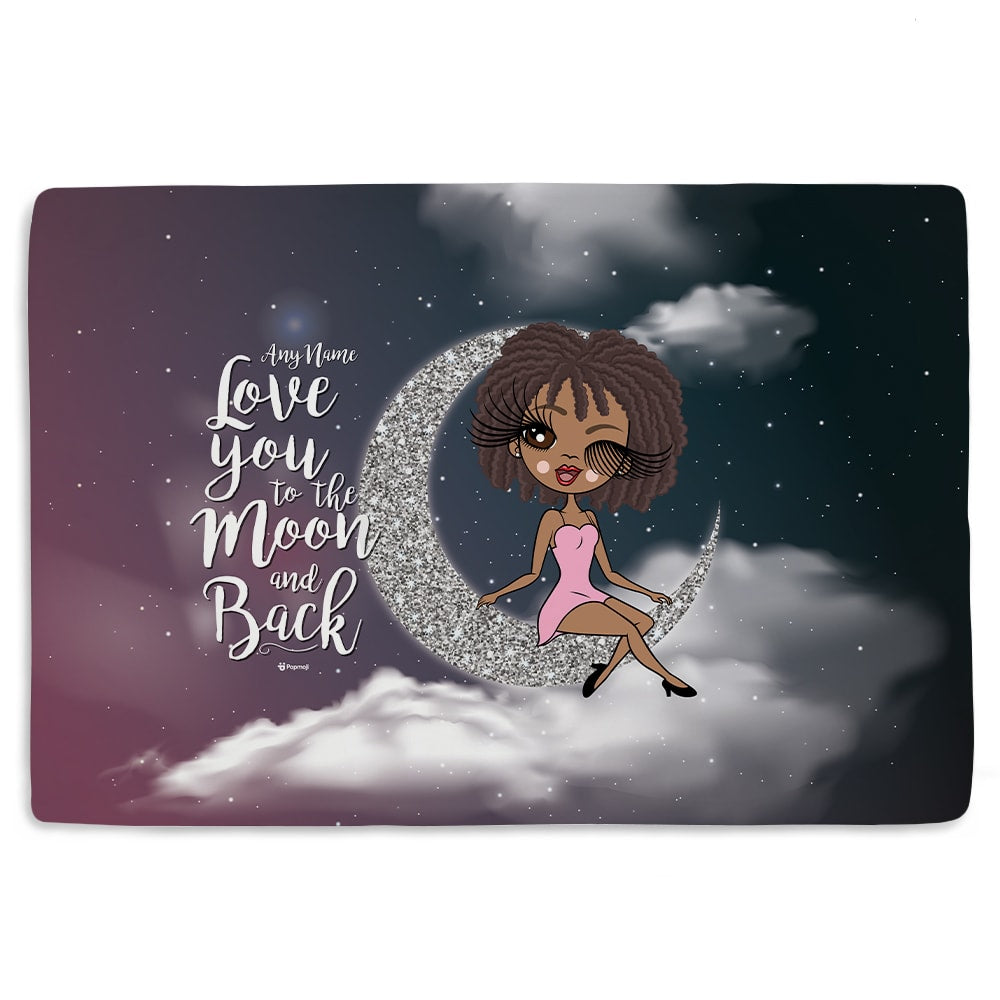 ClaireaBella Love You To The Moon Fleece Blanket