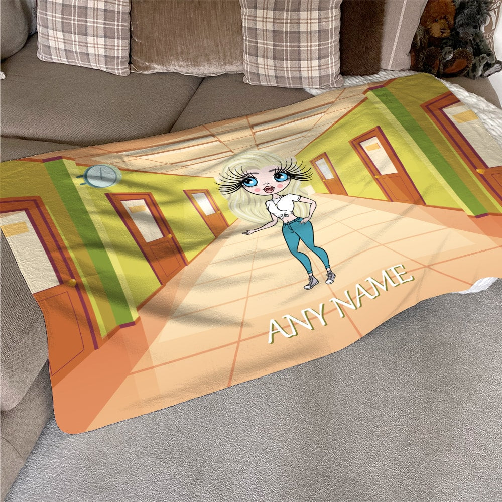 ClaireaBella School Time Fleece Blanket