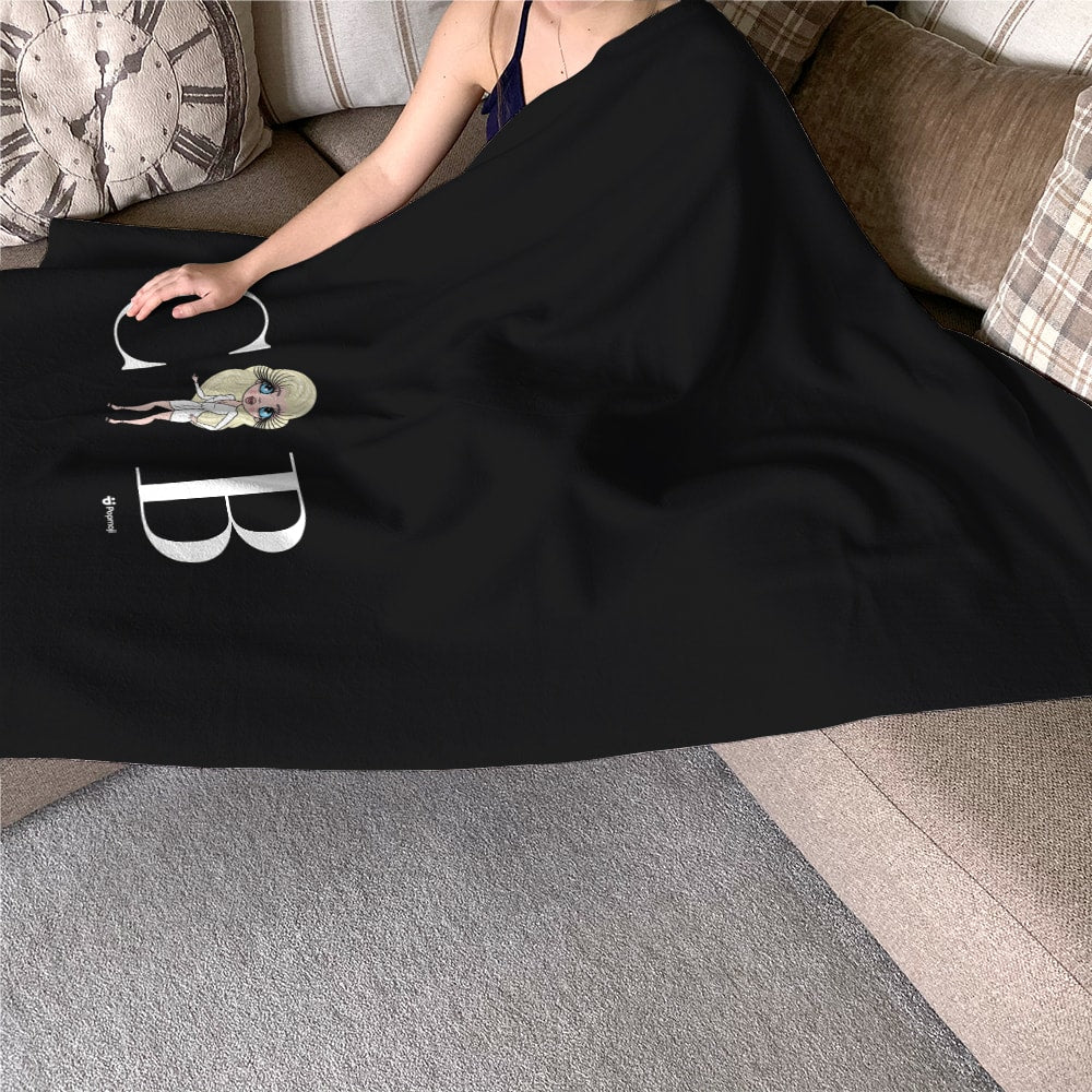 ClaireaBella Lux Collection Black Fleece Blanket