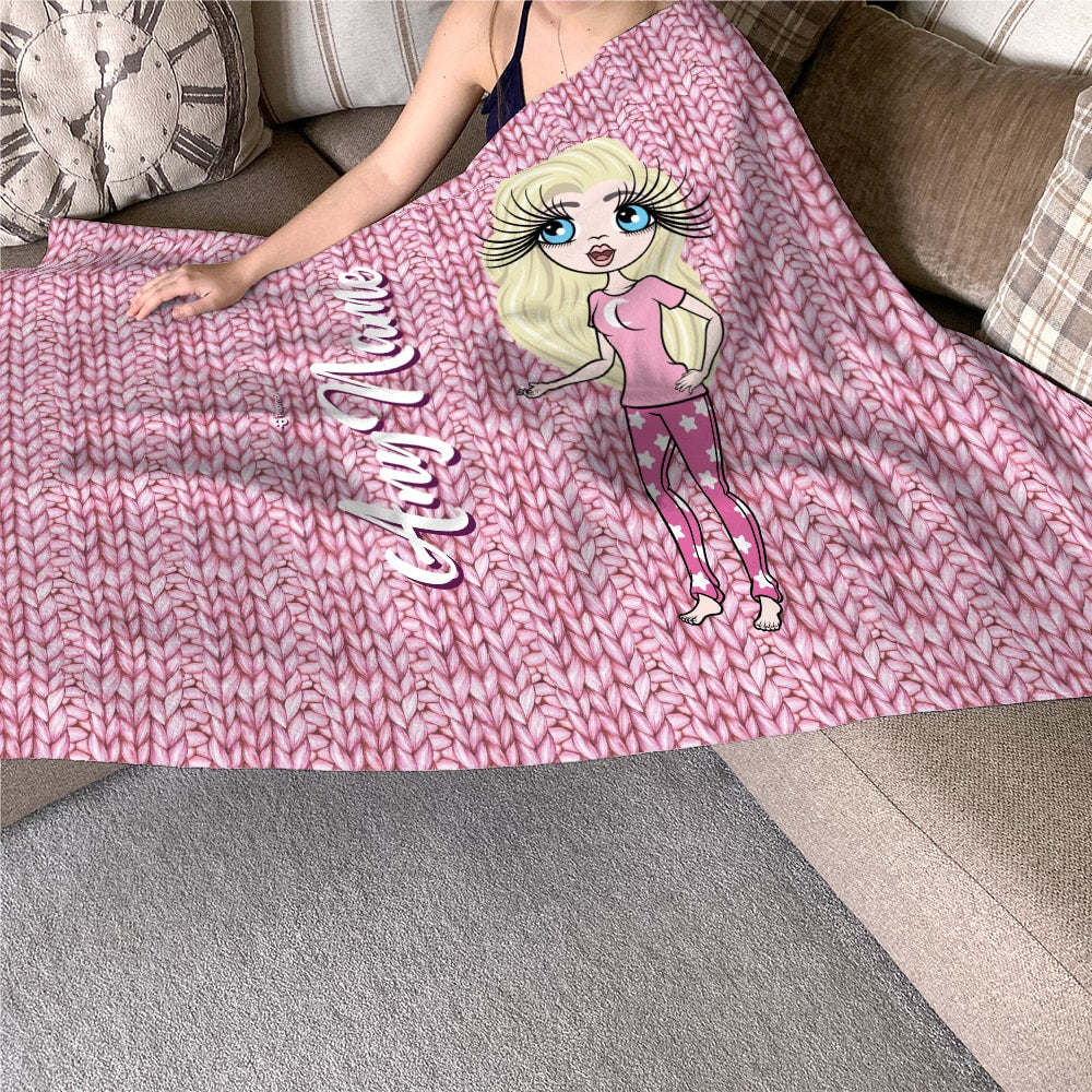 ClaireaBella Wool Effect Fleece Blanket