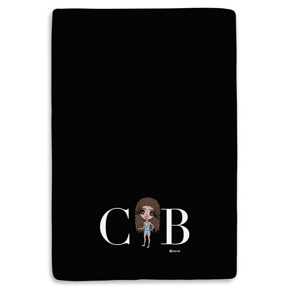 ClaireaBella Girls Lux Collection Black Fleece Blanket