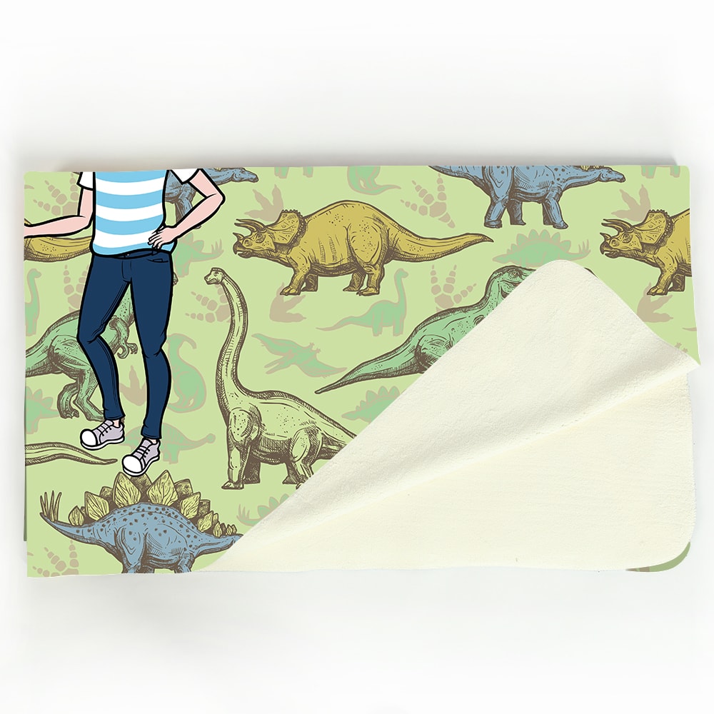 Jnr Boys Dinosaur Print Fleece Blanket