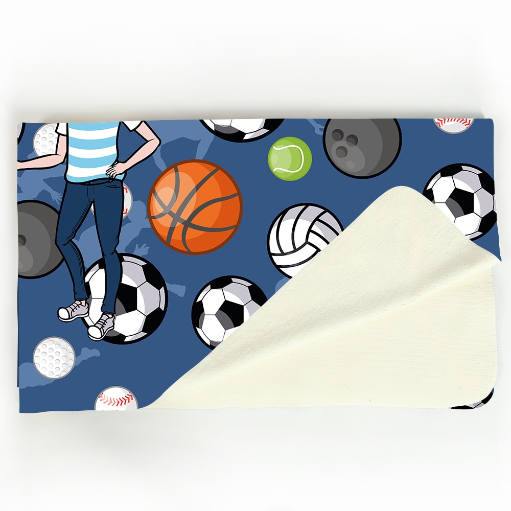Jnr Boys Sports Print Fleece Blanket