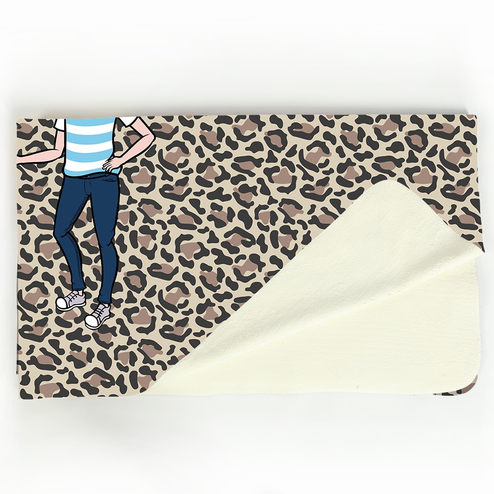 Jnr Boys Leopard Print Fleece Blanket
