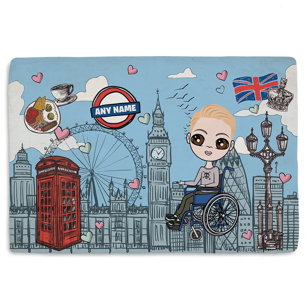 Jnr Boys Love London Wheelchair Fleece Blanket