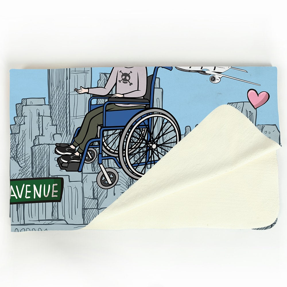 Jnr Boys Love NY Wheelchair Fleece Blanket