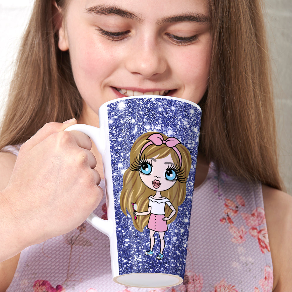 ClaireaBella Girls Glitter Latte Mug