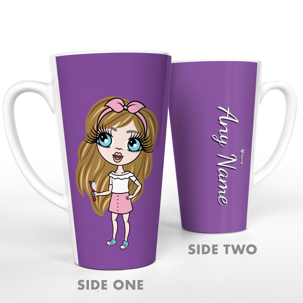 ClaireaBella Girls Purple Latte Mug