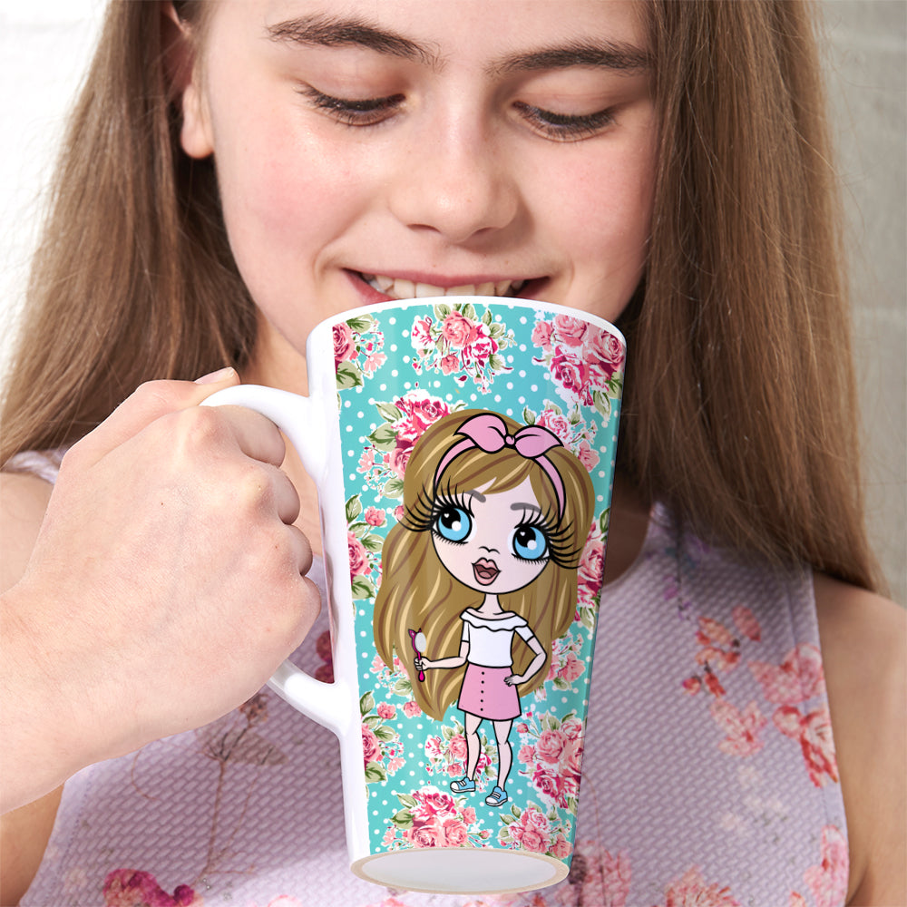 ClaireaBella Girls Rose Latte Mug