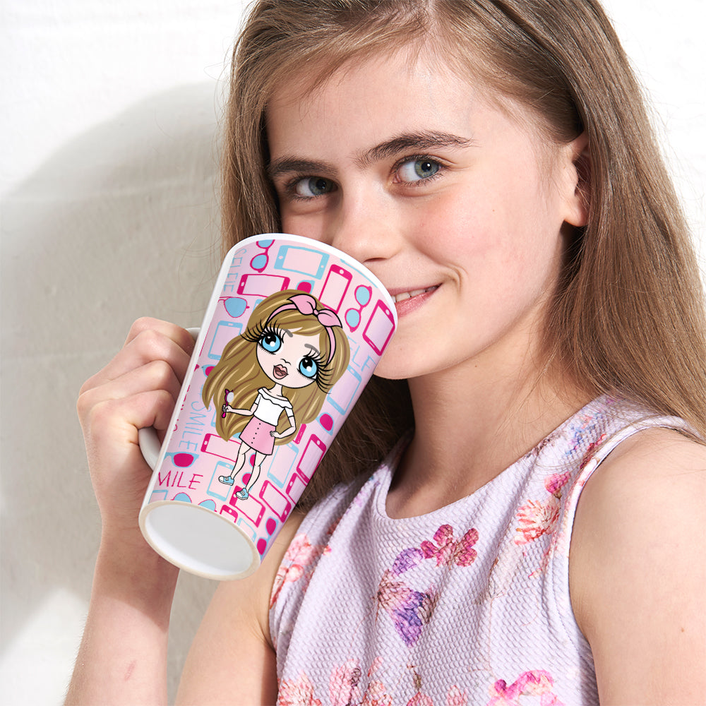 ClaireaBella Girls Selfie Latte Mug