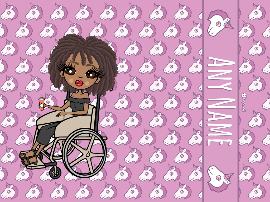 ClaireaBella Wheelchair Unicorn Emoji Latte Mug