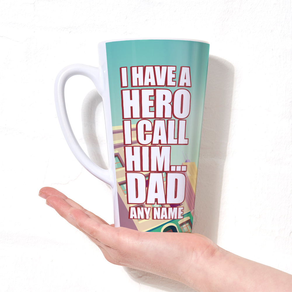 MrCB Hero Called Dad Latte Mug
