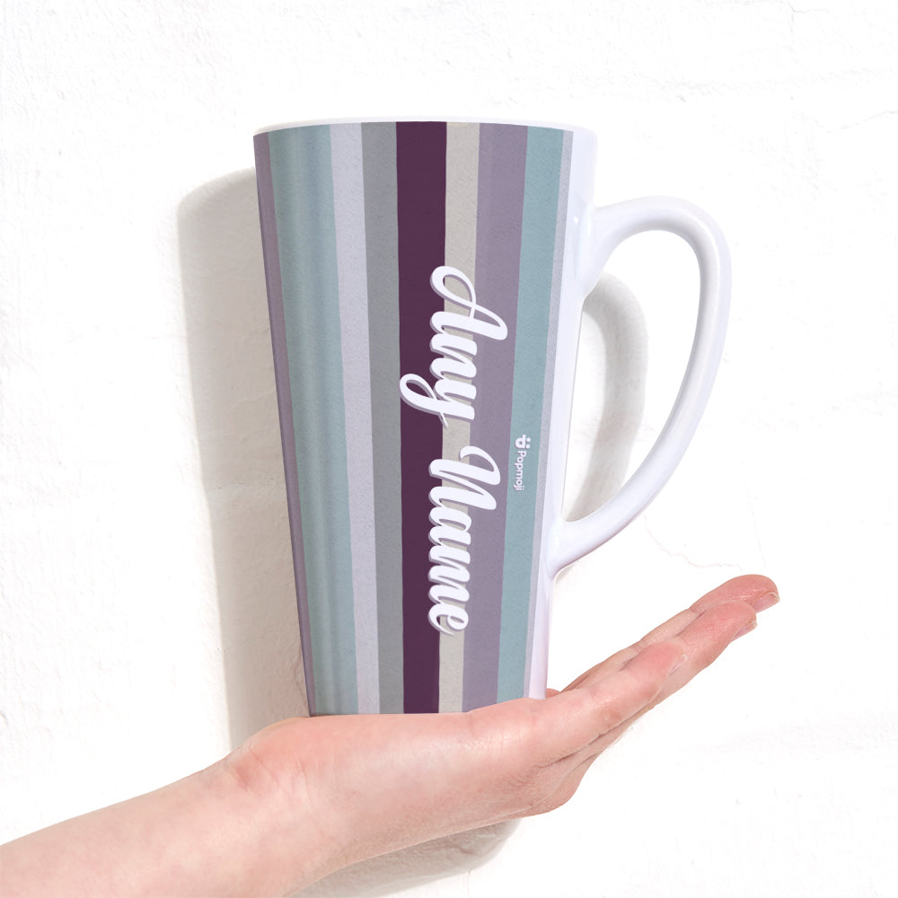 MrCB Coloured Stripe Latte Mug