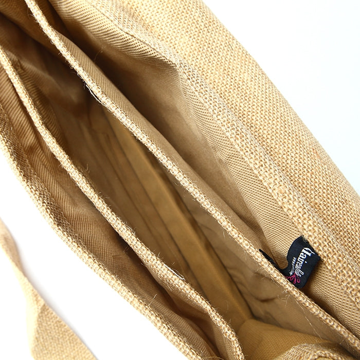 ClaireaBella Personalised LUX Initial Jute Satchel