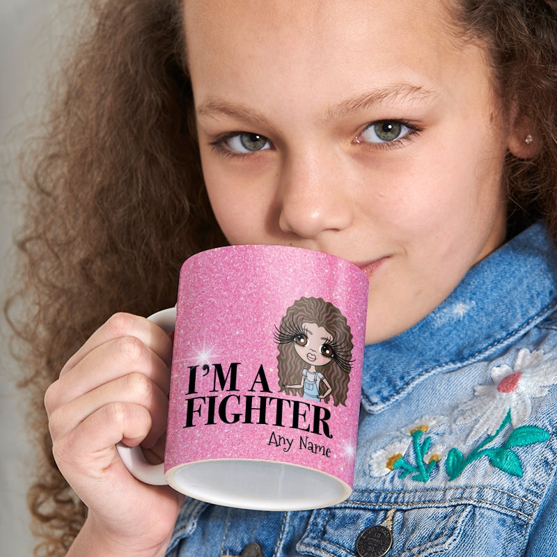 ClaireaBella Girls Personalised I'm A Fighter Mug - Image 1