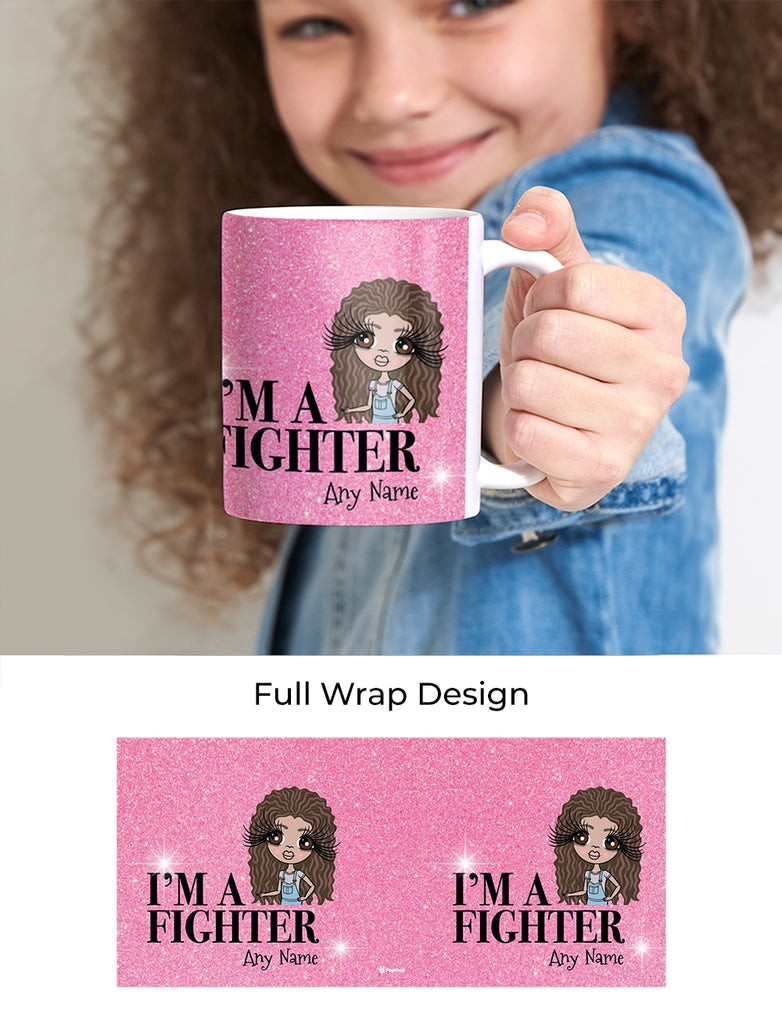 ClaireaBella Girls Personalised I'm A Fighter Mug - Image 2