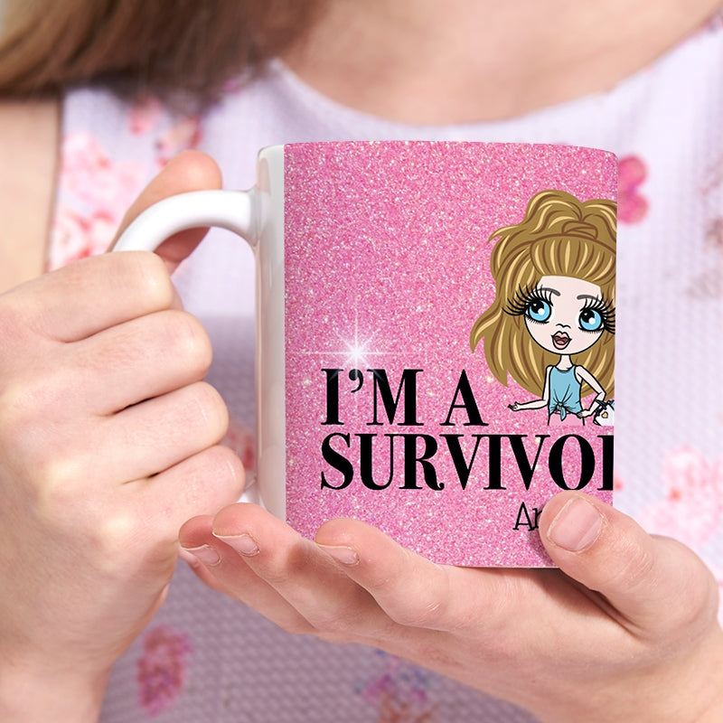 ClaireaBella Girls Personalised I'm A Survivor Mug - Image 2