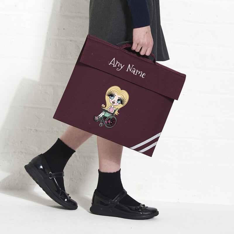 ClaireaBella Girls Wheelchair Book Bag
