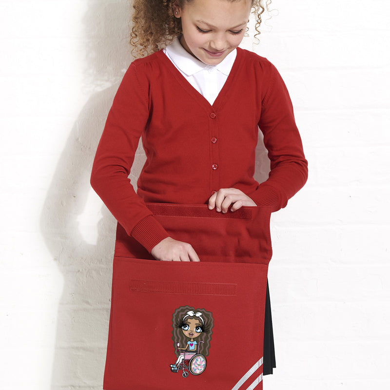 ClaireaBella Girls Wheelchair Book Bag