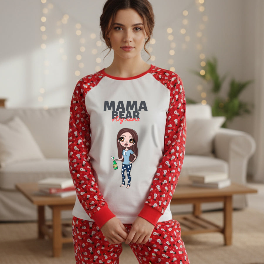 ClaireaBella Personalised Mama Bear Pyjamas