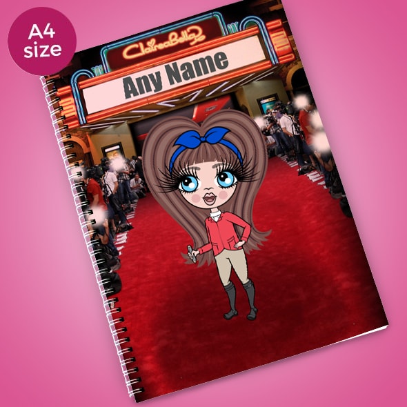 ClaireaBella Girls Red Carpet A4 Softback Notebook - Image 1