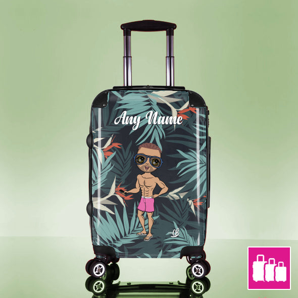 MrCB Tropical Print Suitcase - Image 1