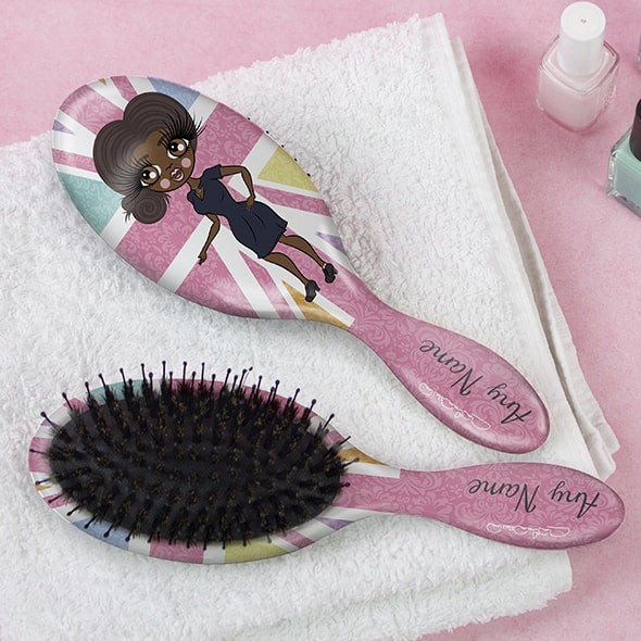ClaireaBella Union Jack Hair Brush - Image 1