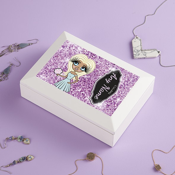 ClaireaBella Pink Crystal BrideaBella Jewellery Box - Image 2