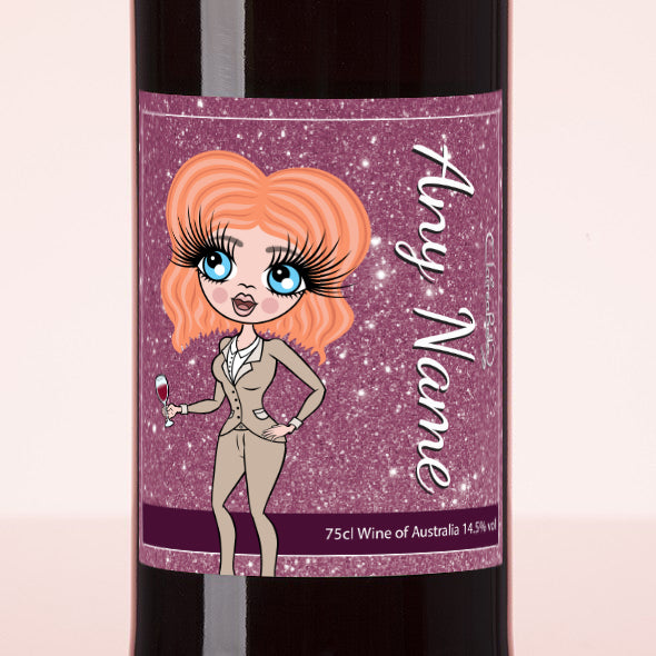 ClaireaBella Personalised Red Wine - Glitter Effect - Image 2