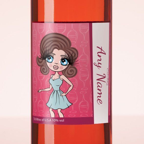 ClaireaBella Personalised Rosé Wine - Wine Glass - Image 2