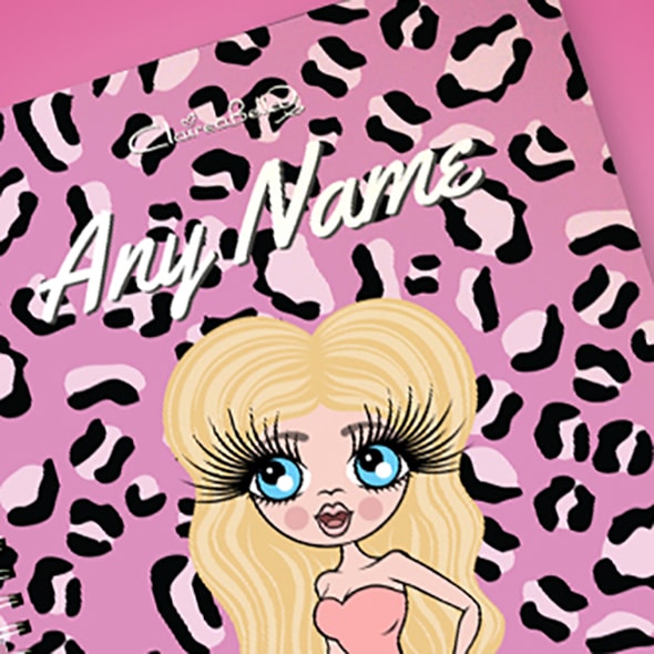 ClaireaBella Lilac Leopard A4 Softback Notebook - Image 2
