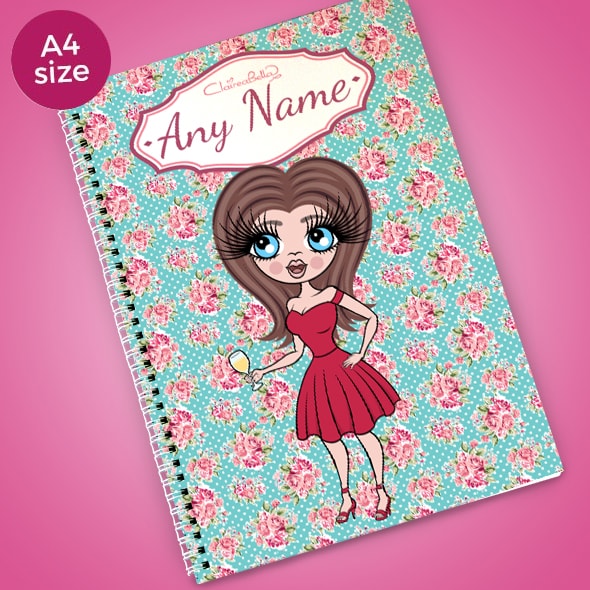 ClaireaBella Rose A4 Softback Notebook - Image 1
