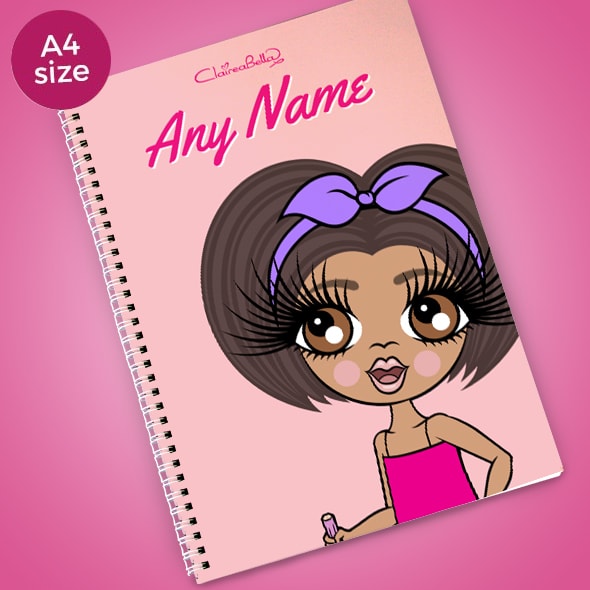 ClaireaBella Girls Close Up A4 Softback Notebook - Image 1